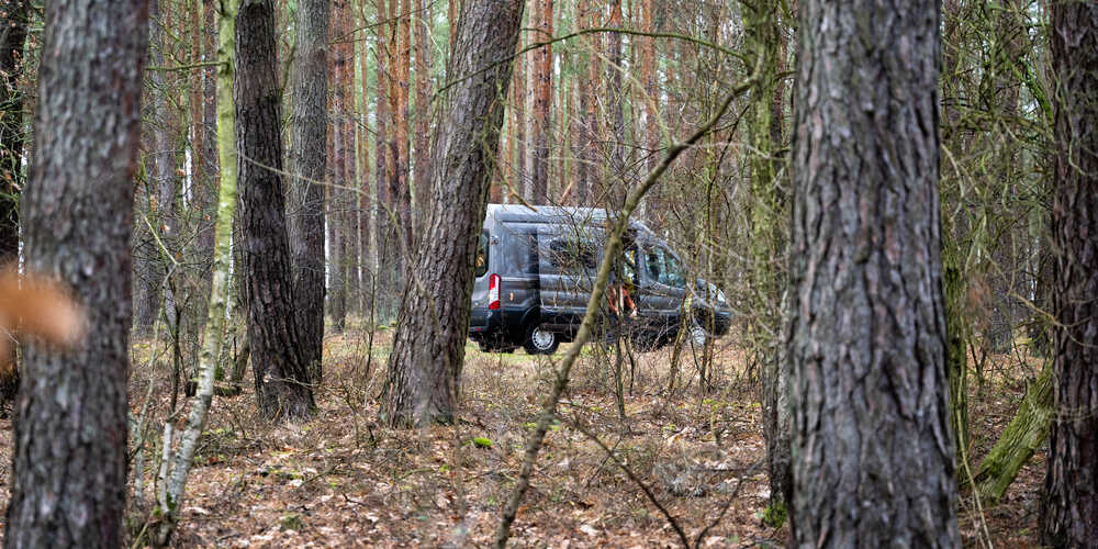 Ford Transit 4x4 Camper im Wald