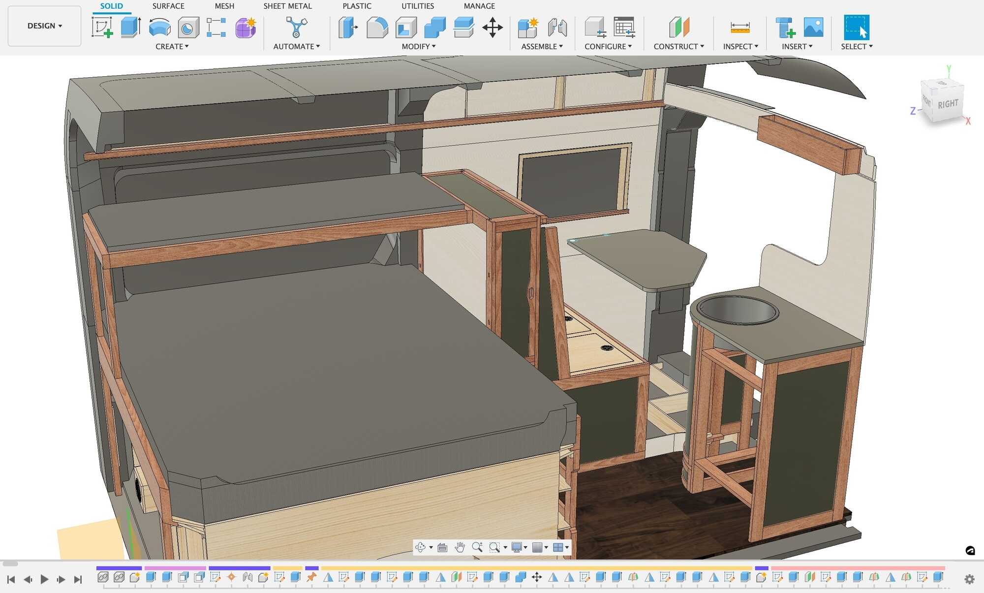 Planung eines Individualausbaus im 3D-Modell