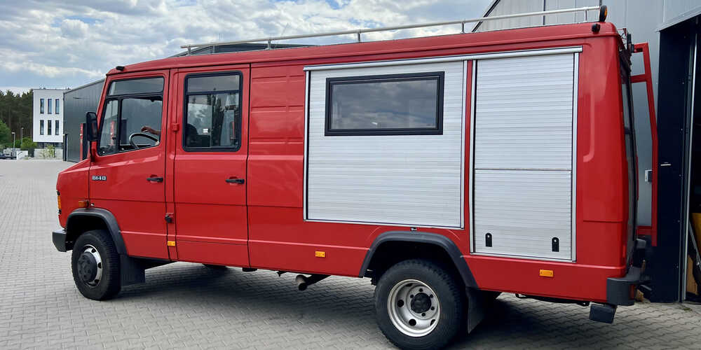 Camper Ausbau auf einer Mercedes T2 Feuerwehr