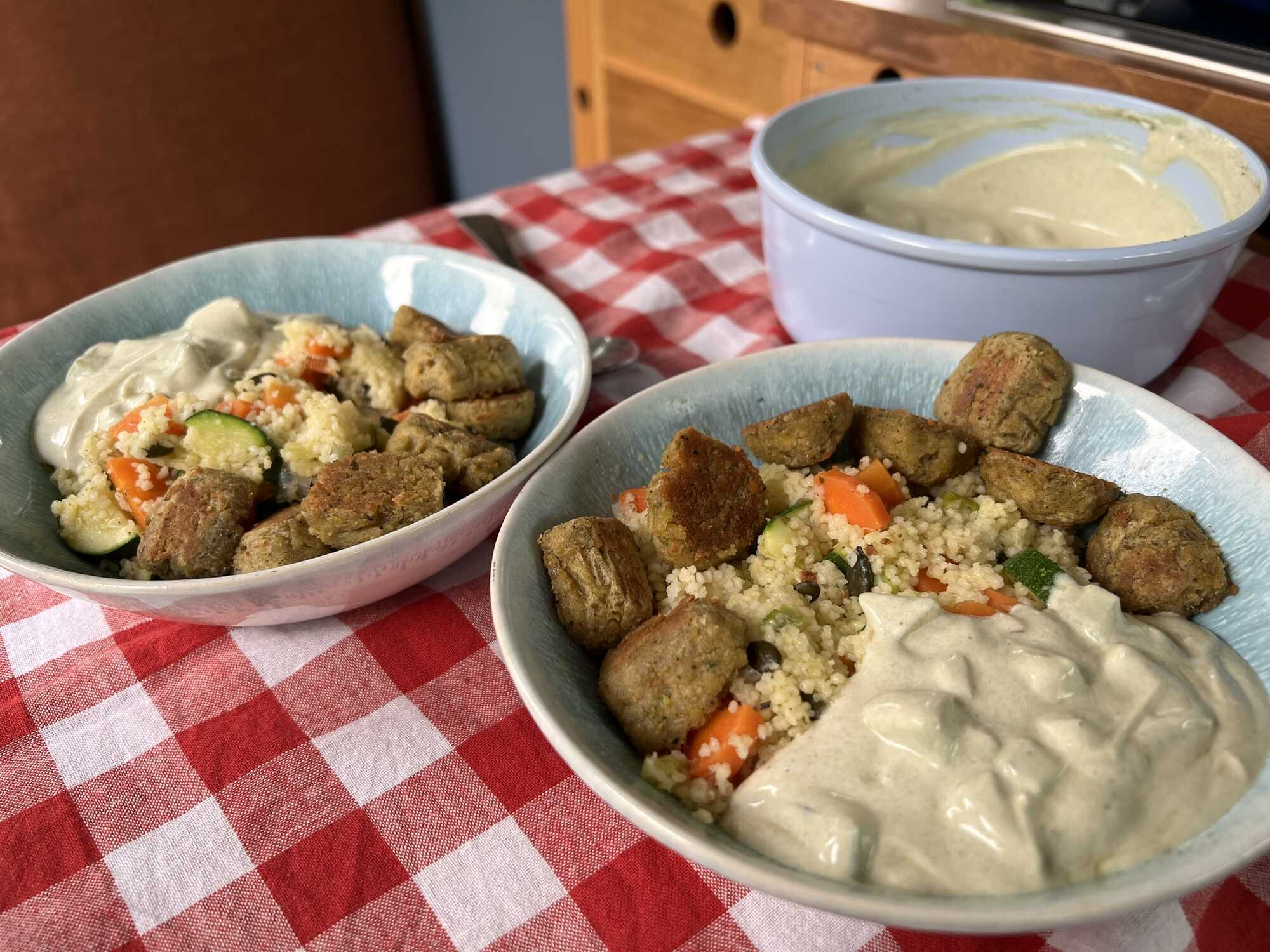 Falafel mit Couscous